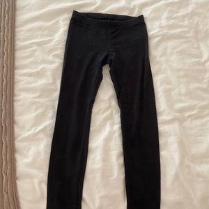 girls plain black leggings